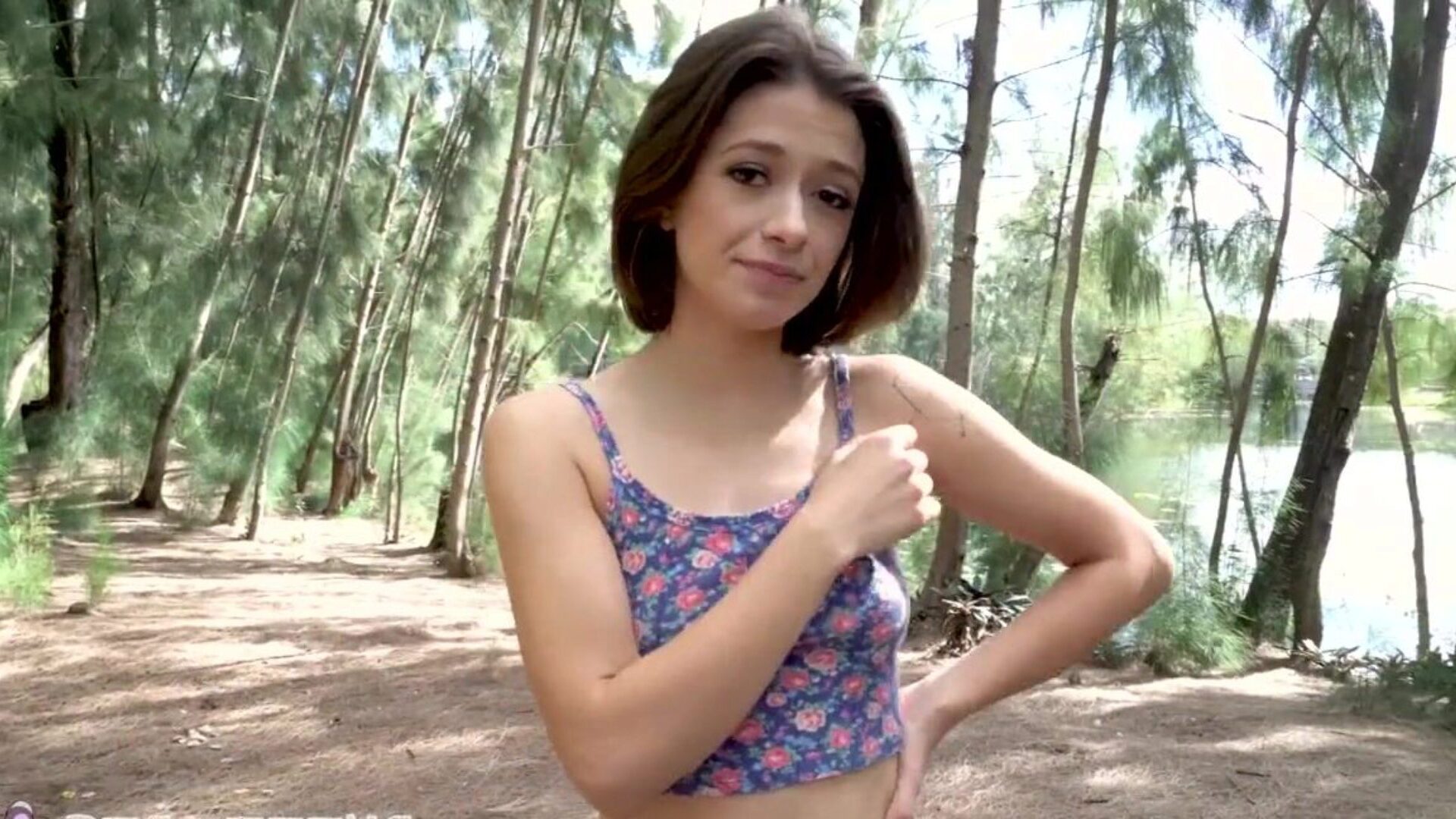 Real Teens - Izzy Bell has her tight wet crack stretched